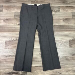 J. Crew 1035 Tollegno 1900 Wool Blend Trouser in Gray Size 16